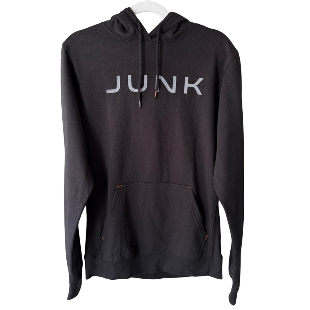 New Junk Black Sweatshirt Hoodie Minimalist Design Men’s Unisex XS Streetwear